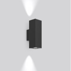 Gaismeklis TECHNO PRO, 13...28 W, 1350...2700 lm, 830, anthracite, DALI Wall luminaires, L 100 B 154 H 307, Transparent glass