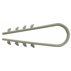 Dībelis-apskava 6mm, priekš 6-20 mm kabeļa pelēks 100gb./iep.