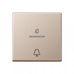 Taustiņš viesnīcām, simbols netraucēt un zvans, Serie A, šampanieša krāsā