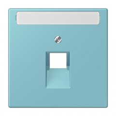 Virsma IAE/UAE-datu rozetei 1 x 8-polig, marķējams, termoplasts lakots, Serie LS, céruléen moyen