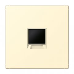 Virsma (ar fiksatoru) modulārai datu rozetei 1-vietīga, UMA-CAT6A, termoplasts lakots, Serie LS, blanc