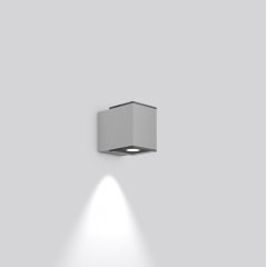Gaismeklis ZONO PRO, 12 W, 1150 lm, 830, silver, DALI Wall luminaires, L 100 B 154 H 127, Transparent glass