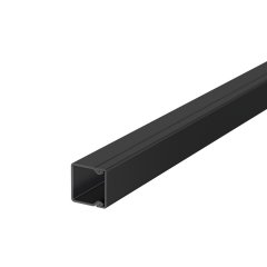 Kabeļu kanāls ar perforēto pamatni 2000x20x20, PVC, melns, 9005