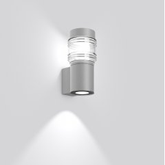 Gaismeklis MEGA GÜRTELLINSE, 14 W, 680 lm, 840, silver, on/off Wall luminaires, L 160 B 115 H 338, Transparent glass