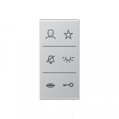 Virsma ar simboliem Video, F50, Serie AS/A, alumīnijs