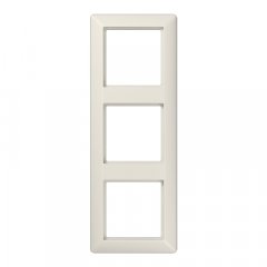 Rāmītis 3-vietīgs, vertikālā un horizontālā montāža, termoplasts, AS 500, ziloņkaula