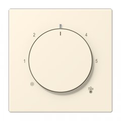 Centrālplate termostatam, termoplasts lakots, Serie LS, blanc ivoire