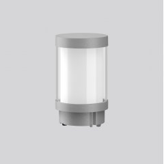 Apgaismes stabiņš LUPALO LATERNE, 20 W, 810 lm, 830, silver, Phase-cut Bollards, D 187 H 243