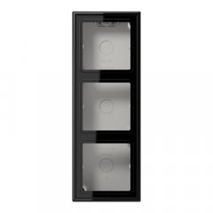 Virsapmetuma montāžas kārba 3-v. melns LS990