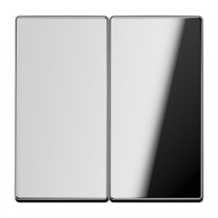 Taustiņs 2-viet, hromēts metāls, Serie LS, glanzchrom