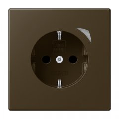 Kontaktligzda SCHUKO, 16 A 250 V ~, skrūvju spailes, ar indikātoru un bērnu drošību, termoplasts krāsots, Serie LS,