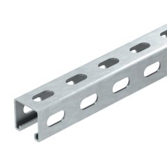 Profilēta sliede sāna perforācija, šlice 22 mm 3000x41x41, St, FT