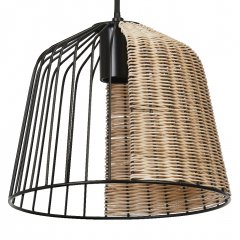 Decor Cage Bell Pendant E27 Black