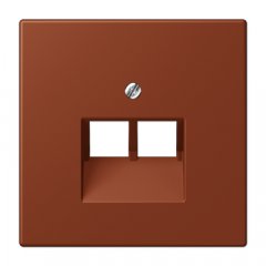 Virsma IAE/UAE-datu rozetei 2 x 8-polig, termoplasts lakots, Serie LS, terre sienne brûlée 59