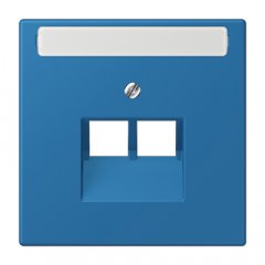 Virsma IAE/UAE-datu rozetei 2 x 8-polig, marķējams, termoplasts lakots, Serie LS, bleu céruléen 31