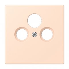 Centrālplate unversālā Sat/BK, termoplasts lakots, Serie LS, rose pâle