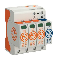 Kombinētais novadītājs V50 trīspolīga ar NPE 150V, PA V50-3+NPE-150