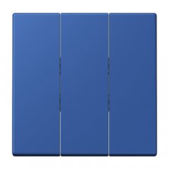 Taustiņs 3-viet, termoplasts lakots, Serie LS, bleu outremer 59