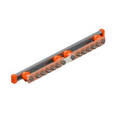 Potenciālu izlidzīnoša kopne BigBar/5+5 CU savienojumi 5+5 x M10, Cu 1802 DC 5+5 CU