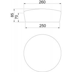 Aizbāžņi PYROPLUG® Peg ø250x70mm, brūns FBA-SN250