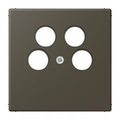 Centrālplate 4-vietīga SAT-TV-kontaktligzda (Ankaro), termoplasts, Serie LS, ombre naturelle 31