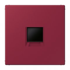 Virsma (ar fiksatoru) modulārai datu rozetei 1-vietīga, UMA-CAT6A, termoplasts lakots, Serie LS, le rubis