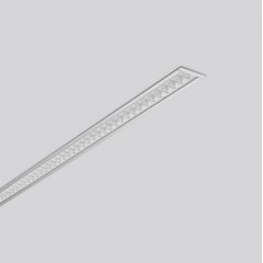 Gaismeklis LESS IS MORE 27, 25 W, 2350 lm, 840, silver, on/off Recessed ceiling and wall luminaires, L 1014 B 38 H 2, Louvre