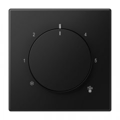 Centrālplate termostatam, Serie LS, grafīta melns matēts