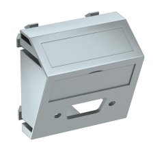 Multimedia adapt., VGA/D-Sub9 pievienojuma rozete 45x45mm, PC, alumīnija lakots MTS-DB O AL1