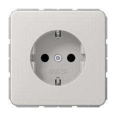 Kontaktligzda SCHUKO, 16 A 250 V ~, duroplasts, Serie CD, gaiši pelēks