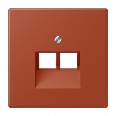 Virsma IAE/UAE-datu rozetei 2 x 8-polig, termoplasts lakots, Serie LS, l'ocre rouge