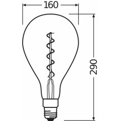 Spuldze Vintage 1906® LED CLASSIC A 28 4 W/2000 K GOLD E27