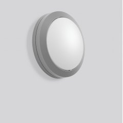 Gaismeklis ROUNDED midi, 12 W, 730 lm, 830, silver, Phase-cut Ceiling and wall luminaires, D 268 H 91, Opal glass
