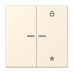 eNet taustiņš unversālais 2-viet, duroplasts, Serie LS, blanc ivoire