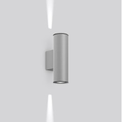 Gaismeklis CYL PRO, 13...28 W, 400...800 lm, 830, silver, DALI Wall luminaires, L 100 B 154 H 307, Transparent glass