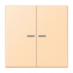 Taustiņs KNX slēdzim ar indikācijas logu 2-viet, Serie LS, ocre