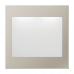 LED info zīme, RGB, Serie LS, krāsa nerūsējošais tērauds (lackiertes Aluminium)