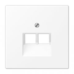 Virsma UAE datu rozetei 2 x 8-polig, termoplasts lakots, Serie LS, sniegbalts matēts