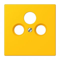 Centrālplate unversālā Sat/BK, termoplasts lakots, Serie LS, le jaune vif