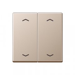 Taustiņs KNX slēdzim, ar virzienrādītāju 2-viet, Serie A, šampanieša krāsā