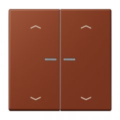 JUNG HOME taustiņš 2-viet, ar bultiņu simboliem<br />
, Serie LS, terre sienne brûlée 59