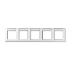 Rāmītis 5-vietīgs, marķējams, horizontāla montāža, duroplasts, AS 500, balts