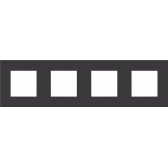 Rāmītis 4-vietīgs, Niko Pure alu black brushed