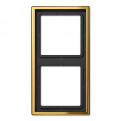 Rāmītis 2-vietīgs, vertikālā un horizontālā montāža, Metall zelta krāsā PVD-beschichtet, LS 990,