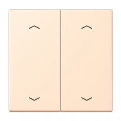Taustiņs KNX slēdzim, ar virzienrādītāju 2-viet, Serie LS, terre sienne pâle