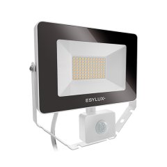 LED floodlight 30 W, 3000 K, white, motion detector