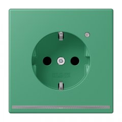 Kontaktligzda SCHUKO, 16 A 250 V ~, ar LED apgaismojumu, ar bērnu drošību, Serie LS, vert 59