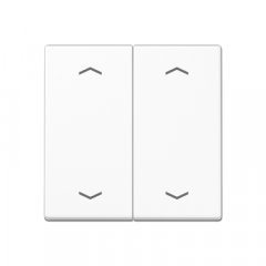 Taustiņs KNX slēdzim, ar virzienrādītāju 2-viet, termoplasts, Serie A, balts