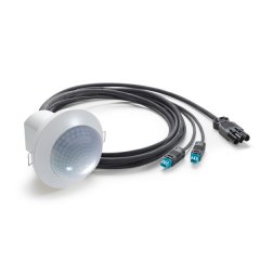 360° recessed ceiling-mounted presence detector, approx. range Ø 24m, DUO, DALI/DSI, GST