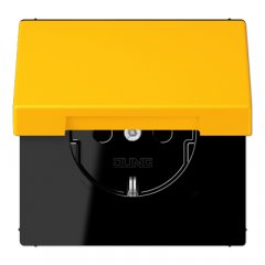 Kontaktligzda SCHUKO, 16 A 250 V ~, ar vāciņu, Serie LS, le jaune vif